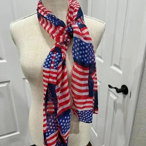 Scarf patriotic lightweight flag USA - Picture 4 of 5